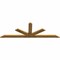 Ekena Millwork Saratoga Rough Sawn Timber Gable Bracket, Western Red Cedar, 108"W x 36"H x 2"D x 6"F, 8/12 Pitch GBW108X36X0206SAR00RWR - alternate 3